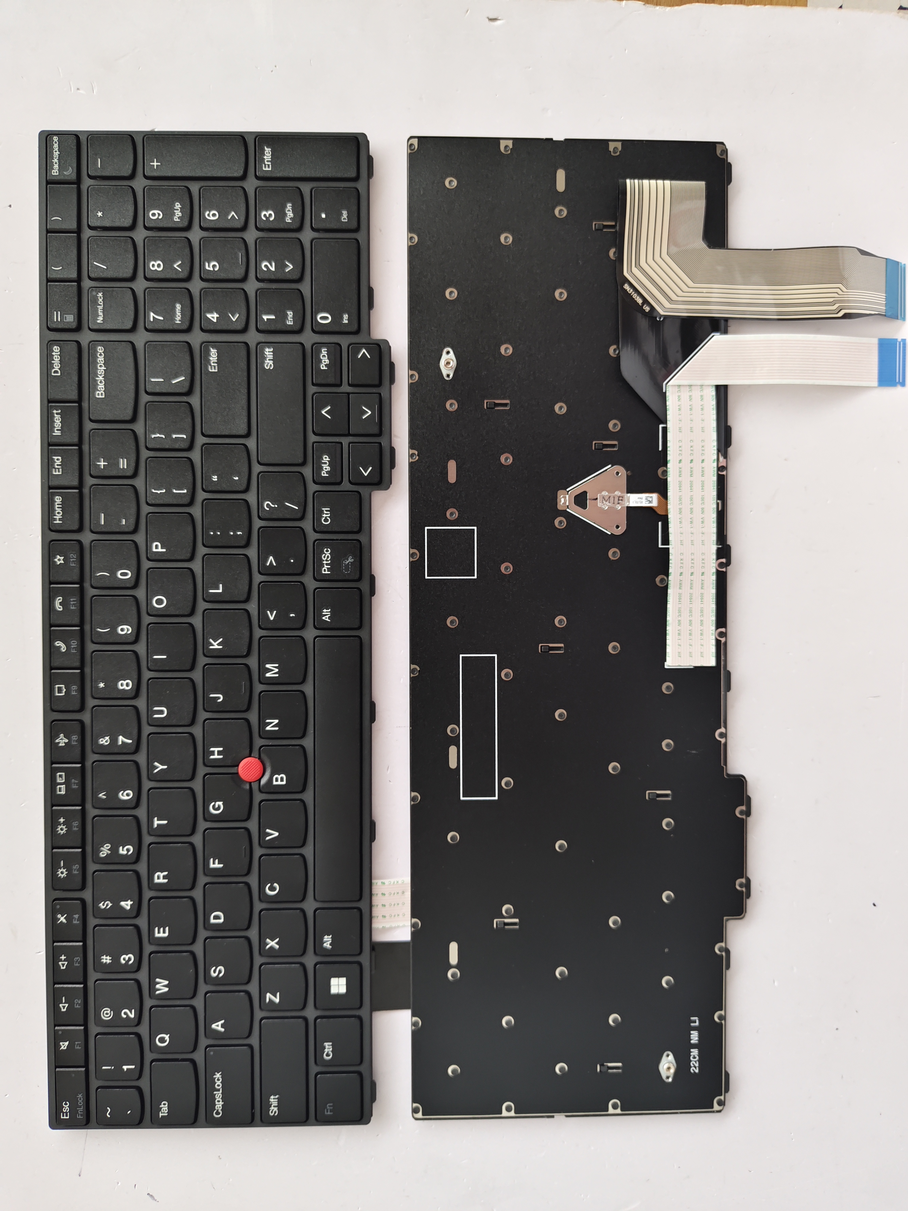 Picture of New Replacement Laptop Keyboard For IBM L15 GEN3/T16 P16S GEN1 GRAY FRAME BLACK US Layout
